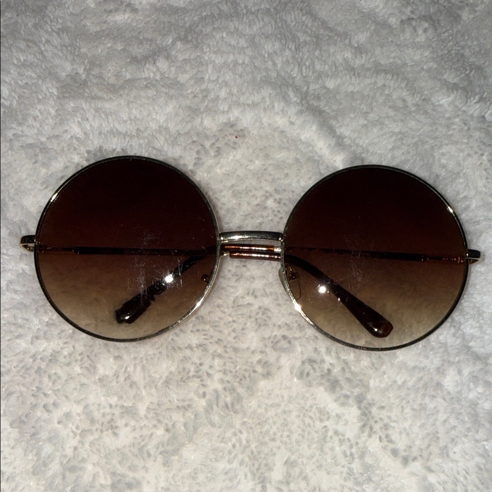 Round Brown Sunglasses